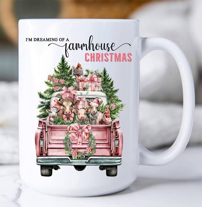 Dreaming of a Farmhouse Christmas  Coffee Mug