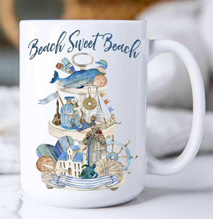 Beach Sweet Beach 3 Tier tray Coffee Mug