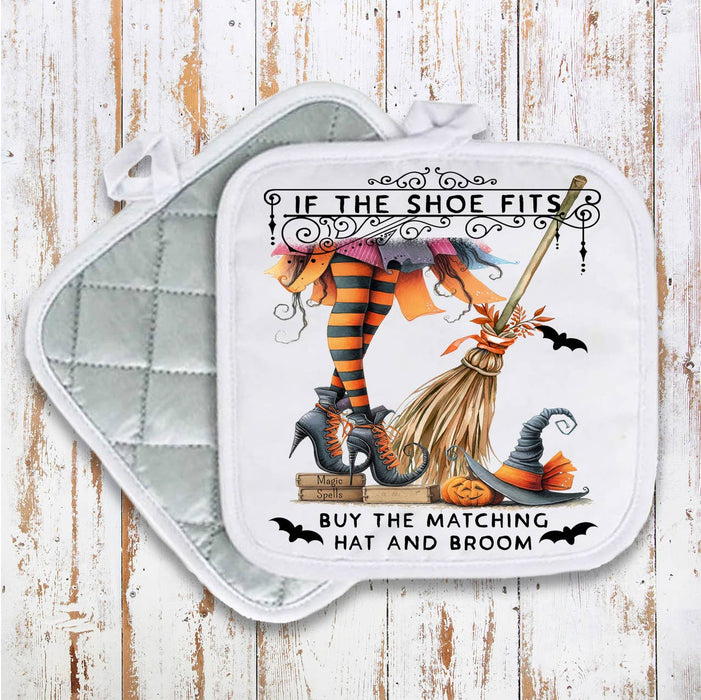 Halloween Witch If the Shoe Fits Pot Holder