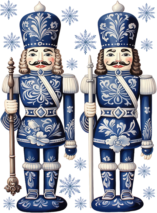 Christmas Nutcrackers Blue & White