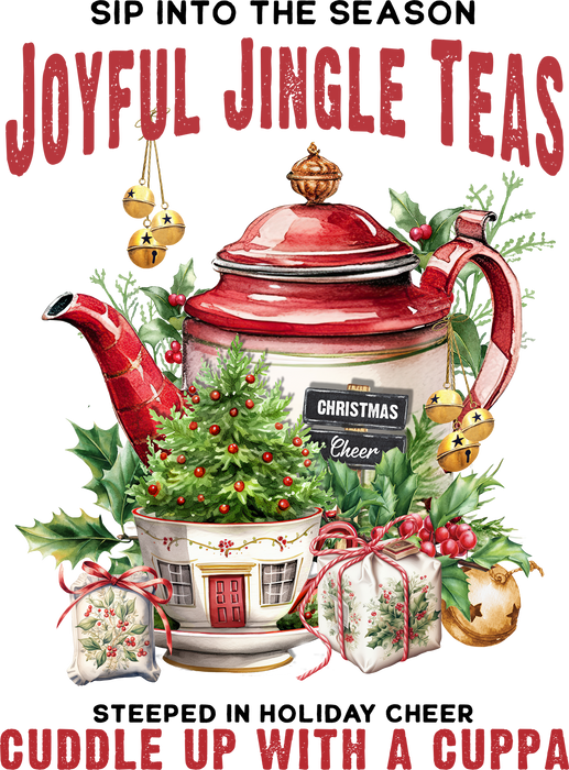 Christmas Joyful Jingle tea Pot