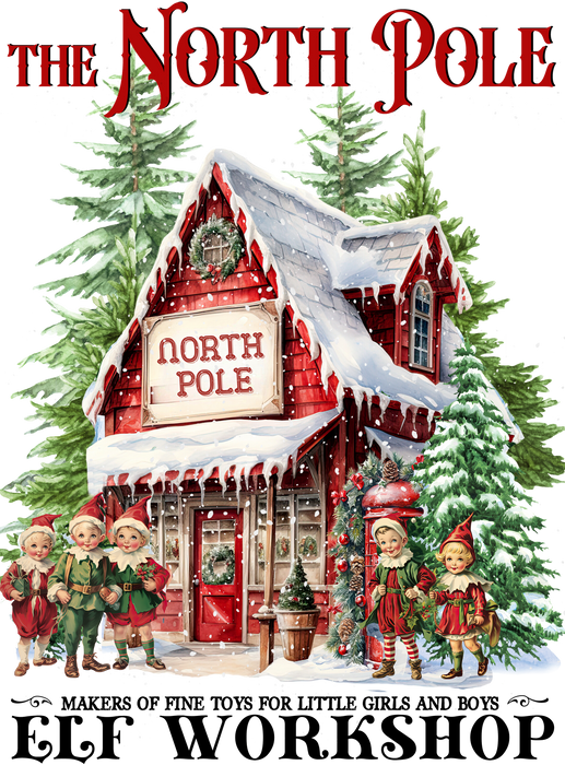 Christmas Vintage North Pole Elfs