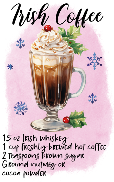Christmas Cocktail irish Coffee Recipe