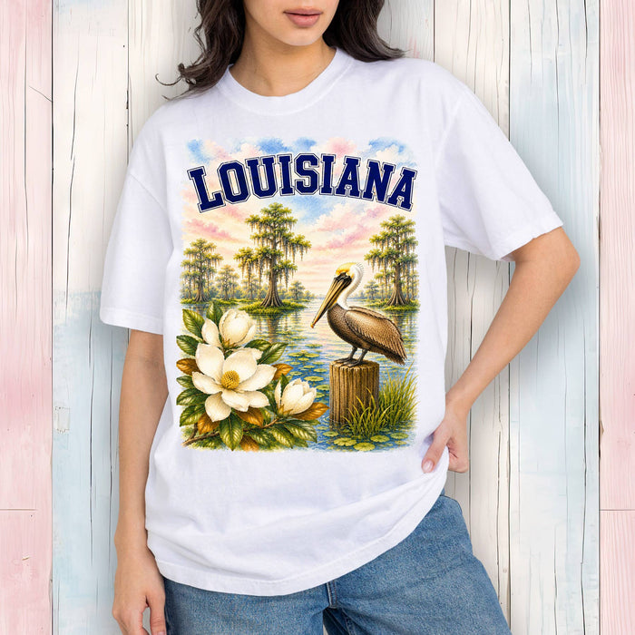 Louisiana State Bird and Animal T-Shirt