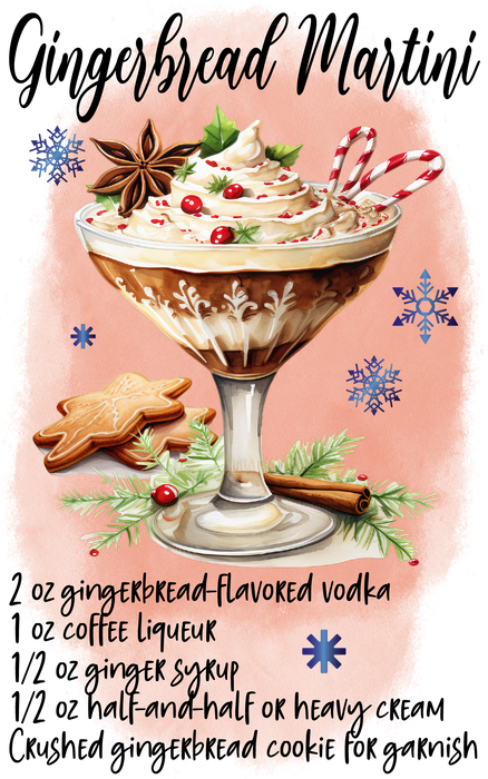 Christmas Cocktail Gingerbread Martini Recipe