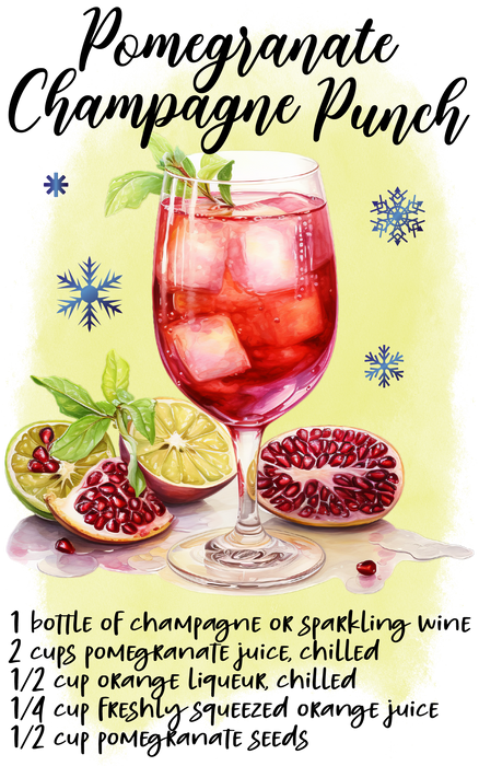 Christmas Cocktail Pomegrante Punch