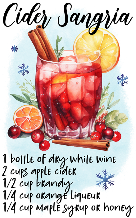 Christmas Cocktail Cider Sangria Recipe
