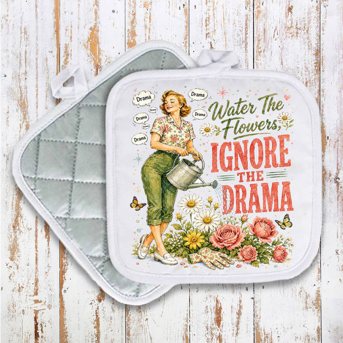 Funny ignore the Drama Pot Holder