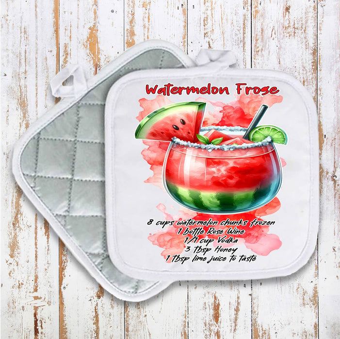 Summer Cocktail Watermelon Frose Pot Holder Oven Mitt