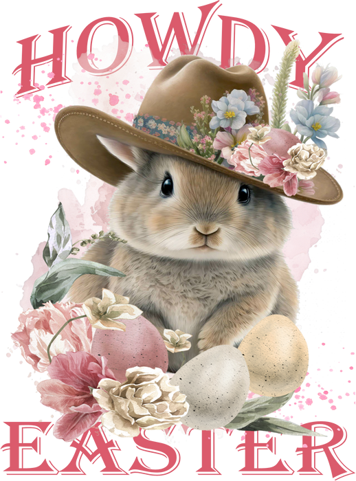 Howdy Easter Bunny Cowboy Hat