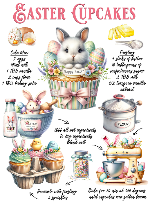 Easter Cucakes Recipe Bunny