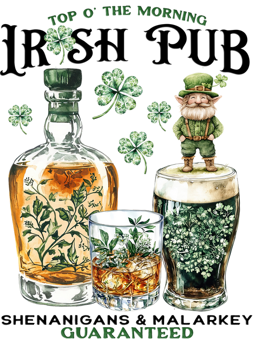 St. Patrick's Day Wiskey Irish Pub