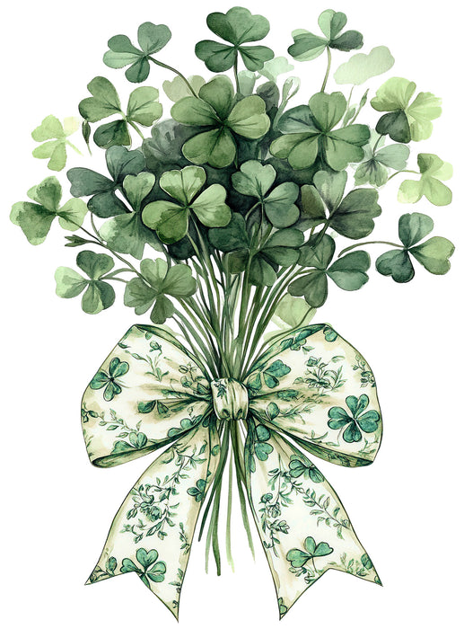 St. Patrick's Day Bouquet of Four Leave Clovers