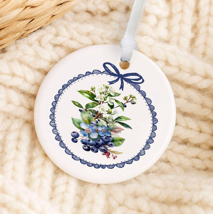 Vintage Blueberries Ornament