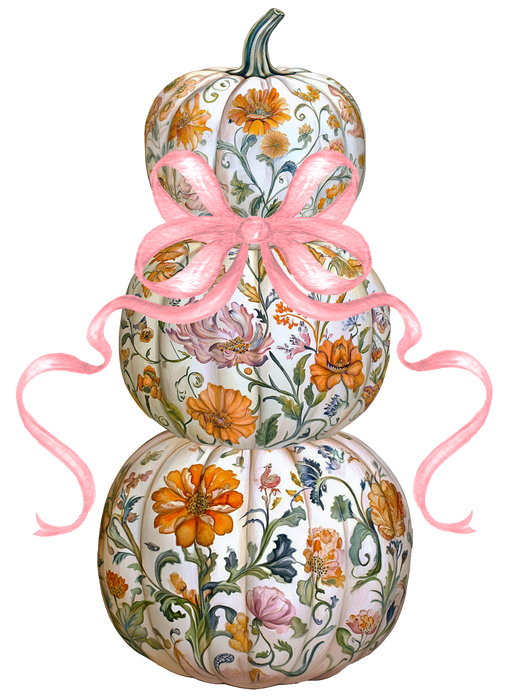 Chinoiserie Floral Pumpkin