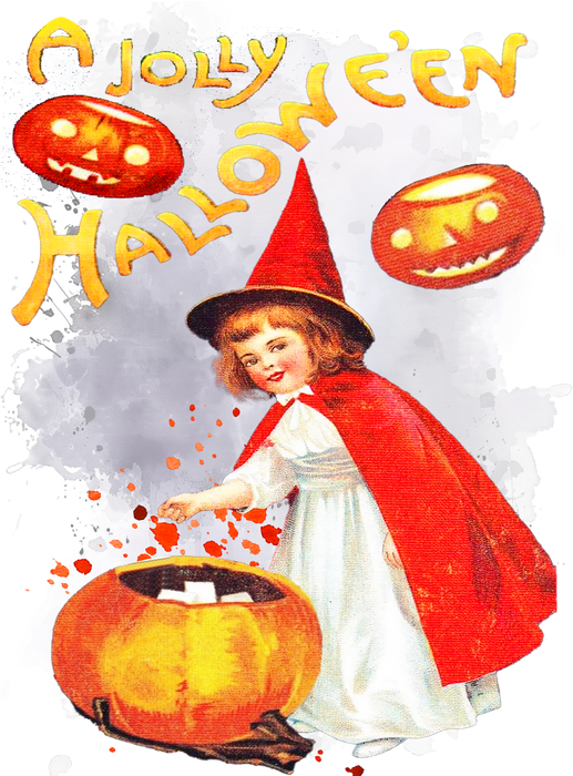 Vintage A Jolly Halloween