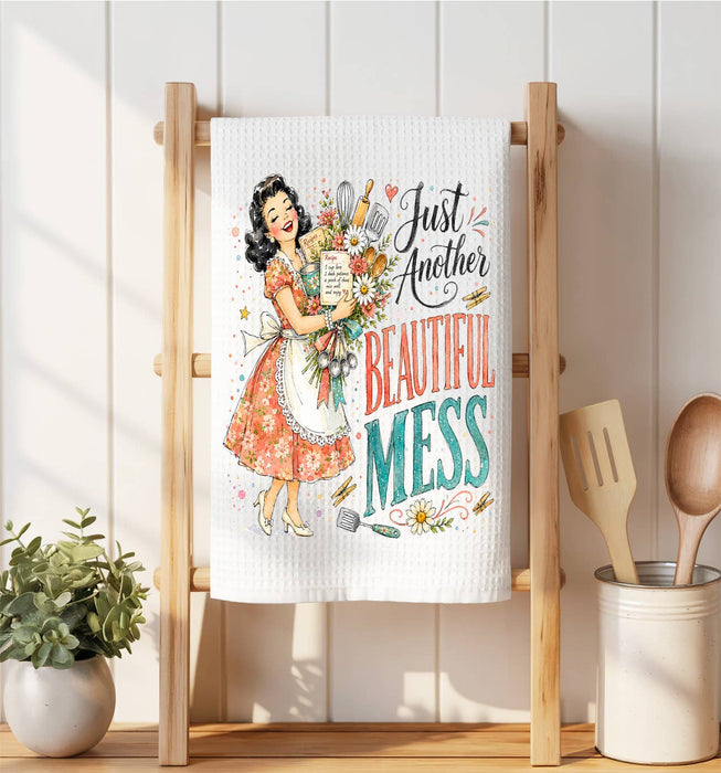 Housewives Beautiful Mess Waffle Weave Towel