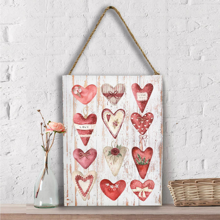 Valentine Farmhouse Country Hearts Wall Decor