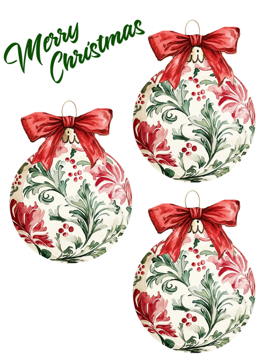  Christmas Toile Ornaments