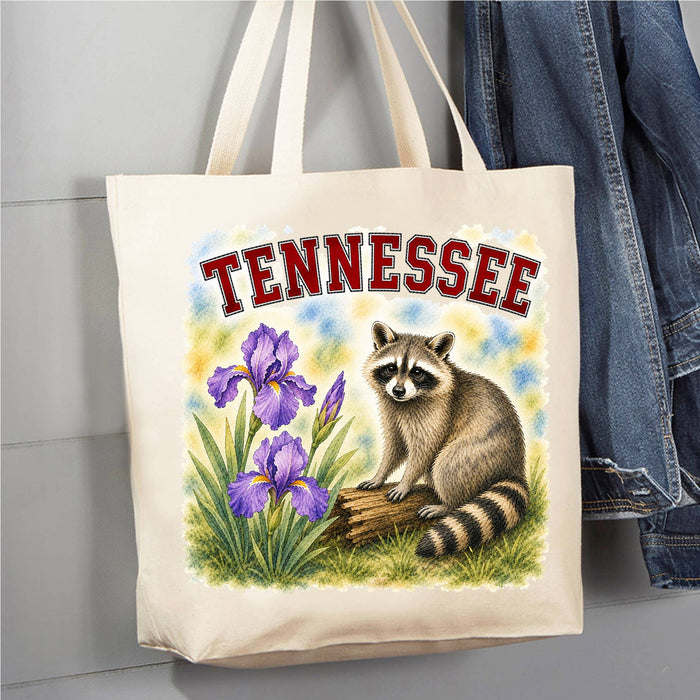 Tennessee State Bird and Animal Canvas Tote Bag