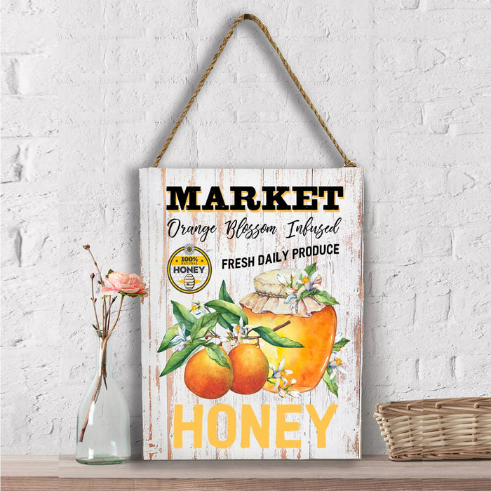 Farmers Orange Blossom Honey  Wall Decor