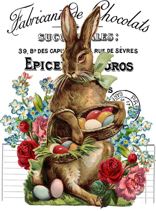 Vintage French Easter Bunny