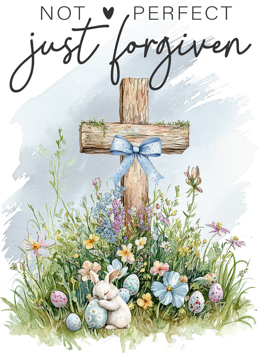 Not Perfect Just Forgiven Easter Cross