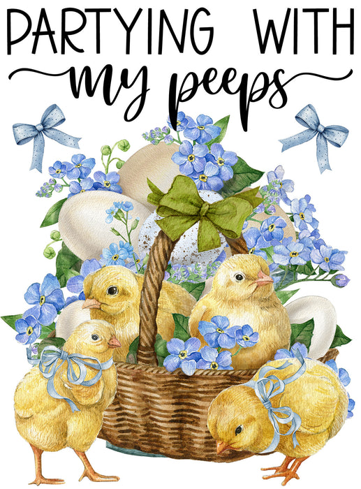 Partying with my Peeps Easter Chicks