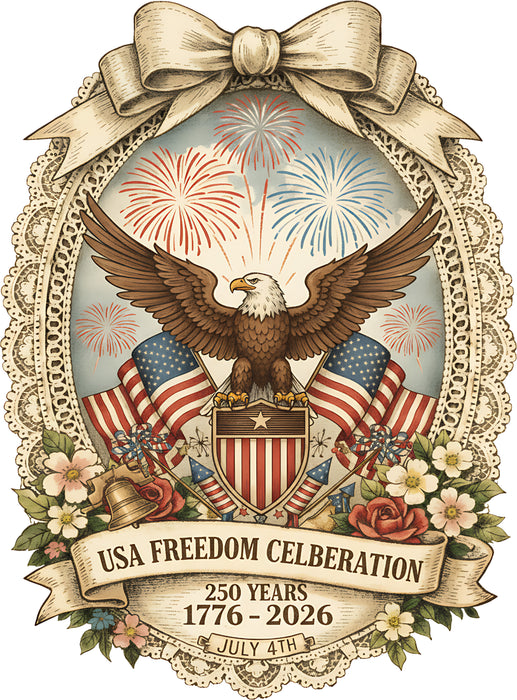 Patriotic Eagle 250 Anniversary America