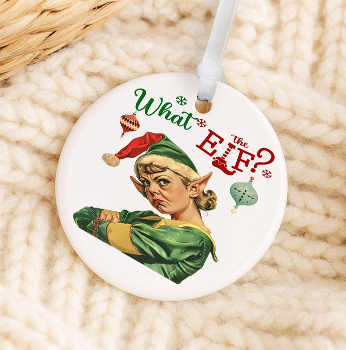 Christmas What the Elf Ornament
