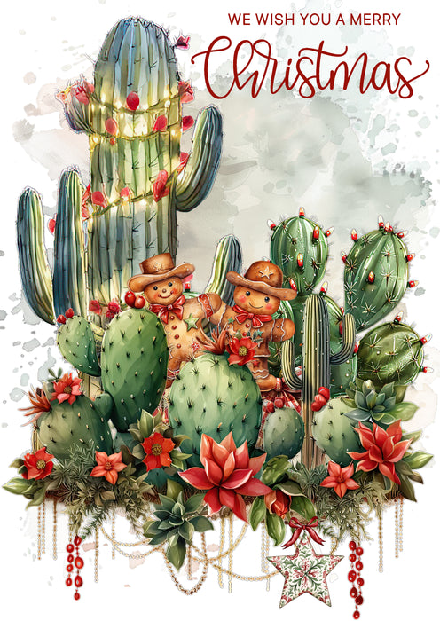 Merry Christmas Cactus Flowers