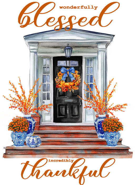 Wonderfully Blessed Front Door Porch