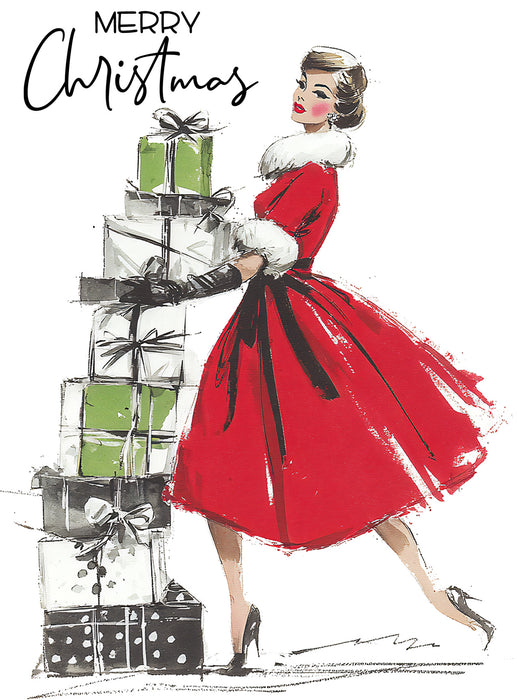 Retro Christmas 1950 Ladies