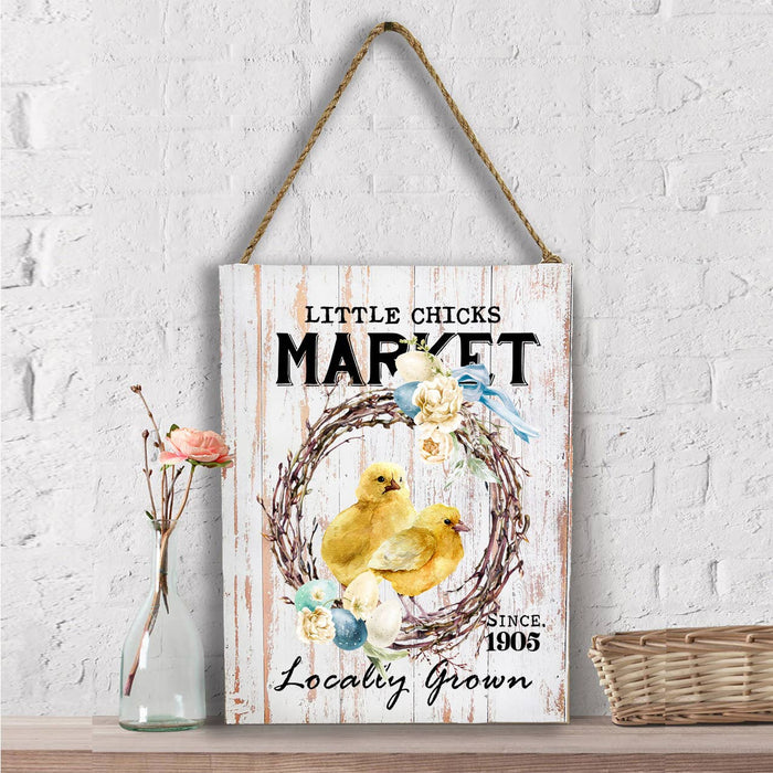 Easter Little Chicks Market Wall Decor