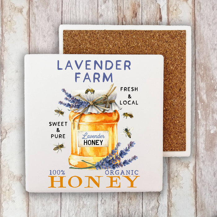 Lavender Farm Honey  Stone Coaster