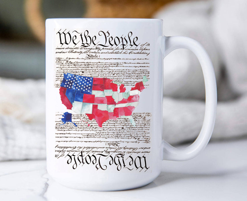 4th of July Patriotic USA Coffee Mugs