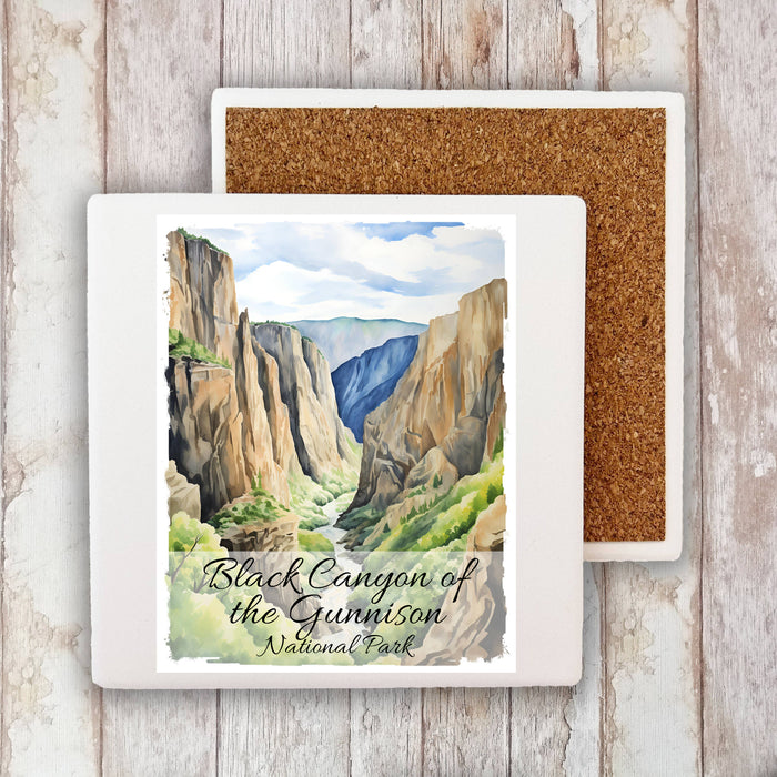 Black Canyon Gunnison National Park  Stone Coaster