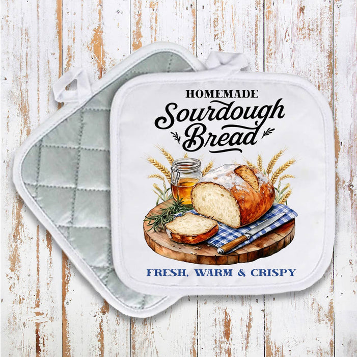 Homemade Sourdough Bread Pot Holder Oven Mitt