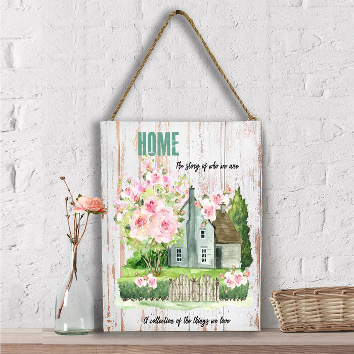 Modern Farmhouse Home Our Story Wall Decor