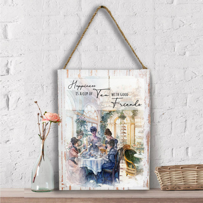 Victorian Happiness Tea with Friends Wall Decor
