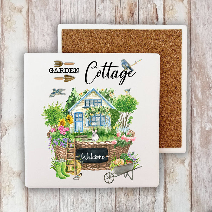Garden Cottage Spring Stone Coaster