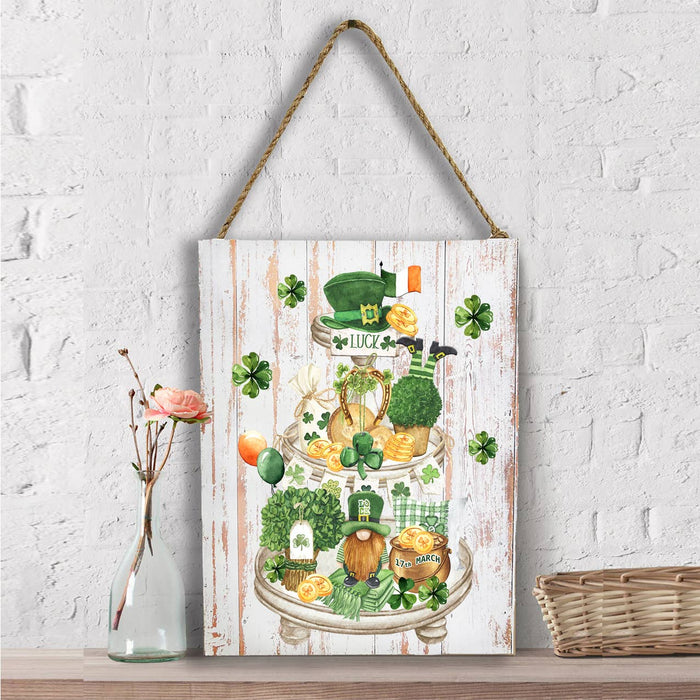 St Patricks Day 3 Tier Tray  Wall Decor