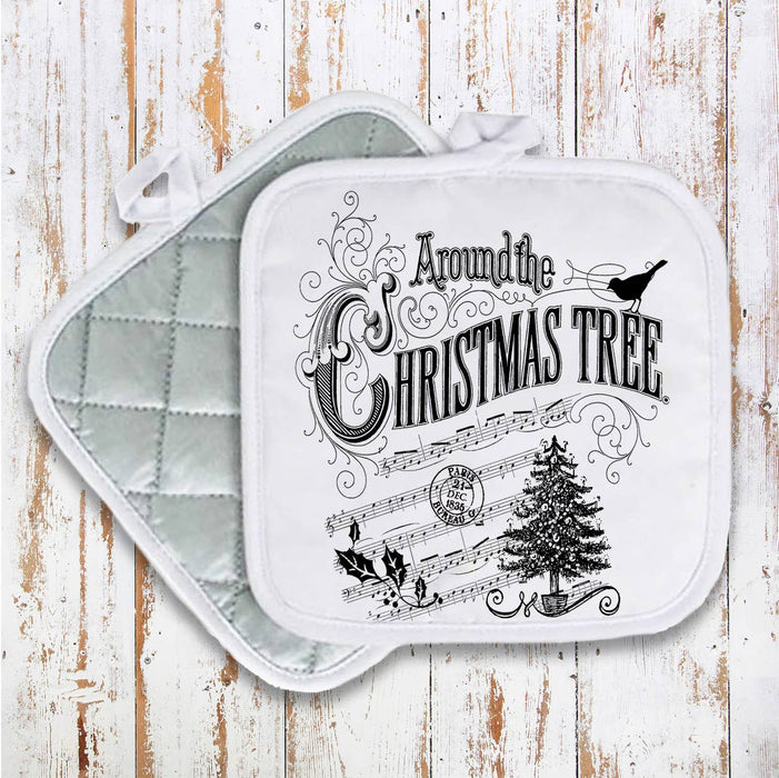 Around the Christmas Tree Music, Pot Holder Oven Mitts