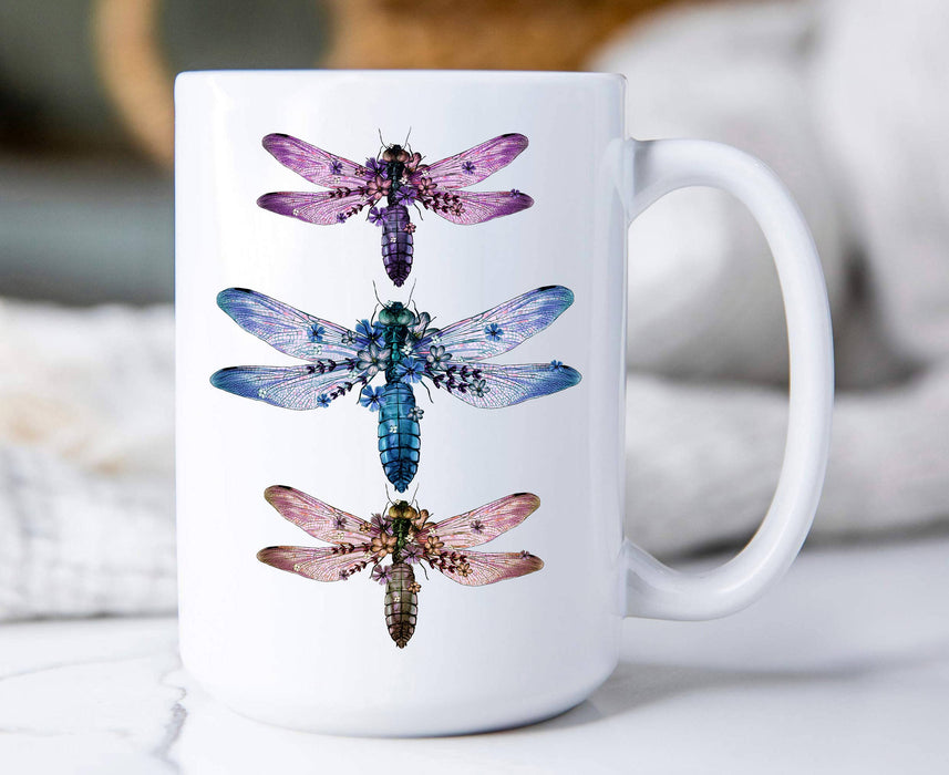Vintage Dragonflies Insect  Coffee Mugs