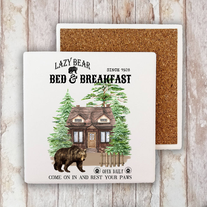 Lazy Bear Bed & Breakfast  Stone Coaster