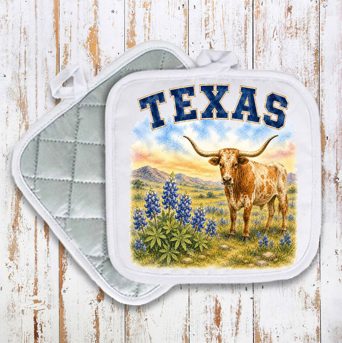 Texas State Bird and Animal Pot Holder