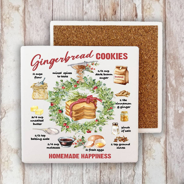 Christmas Gingerbread Cookie Recipe  Stone Coaster