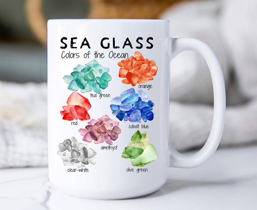 Coastal Beach Sea Glass Ocean Coffee Mug