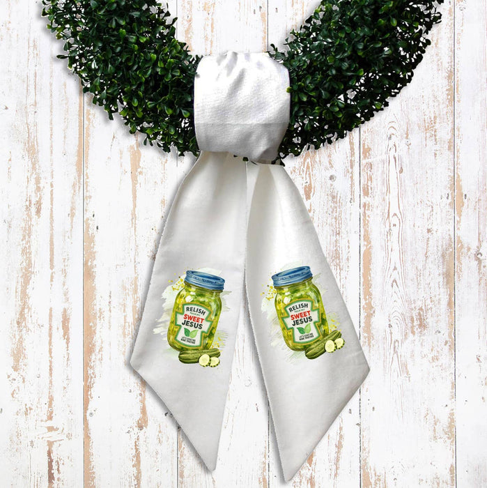 Relish Sweet Jesus Spiritual Wreath Sash