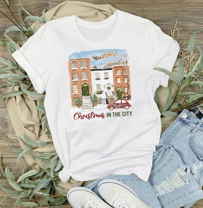 Christmas in the City Houses T-Shirt
